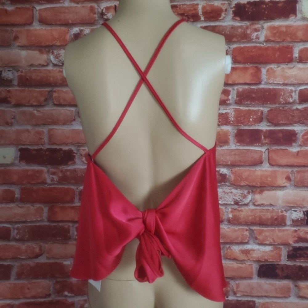 🎉HP🎉 NWT Jay Godfrey Red Open Back Tank Size 2 - Picture 1 of 4
